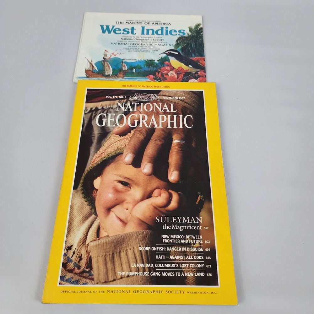 National‎ Geographic Magazine November 1987 With Insert